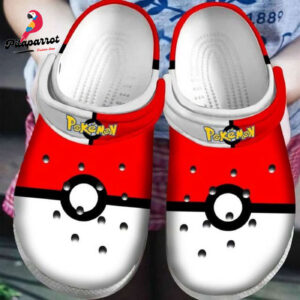 Pokemon Ball Red White Unisex Classic Clogs For Fans Unisex Gifts 2025