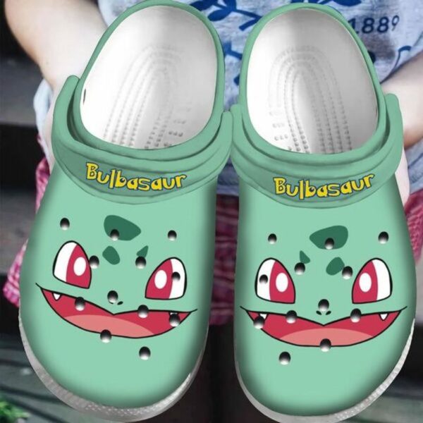 Pokemon Bulbasaur In Green Unisex Classic Clogs For Fans Unisex Gifts 2025