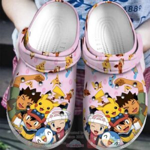 Pokemon Character Crocs Shoes For Pikachu Fans Clogs Crocband Shoes