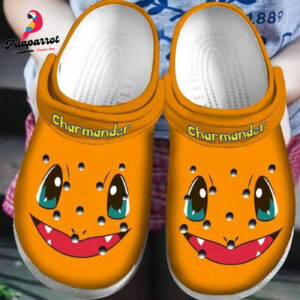 Pokemon Charmander On Orange Unisex Classic Clogs For Fans Unisex Gifts 2025