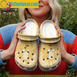 Pokemon Crocs – Psyduck Tie Dye Face Custom Classic Clog Gift