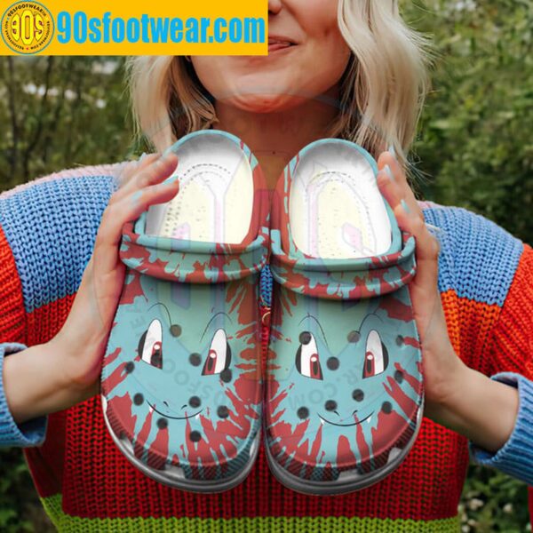 Pokemon Crocs – Totodile Tie Dye Face Custom Classic Clog Gift