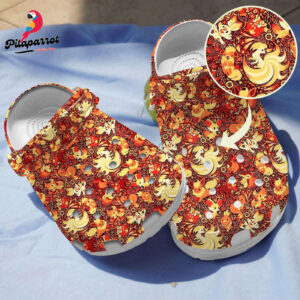Pokemon Fire Pattern Clogs