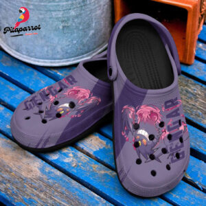 Pokemon Gengar Anime PatternCrocs-Shoes Classic Clogs Shoes In Purple