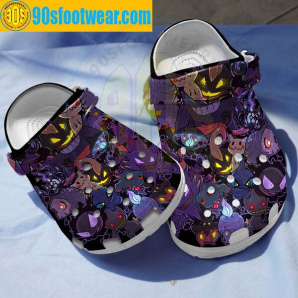 Pokemon Halloween Crocs Dark Pokemon Classic Clogs