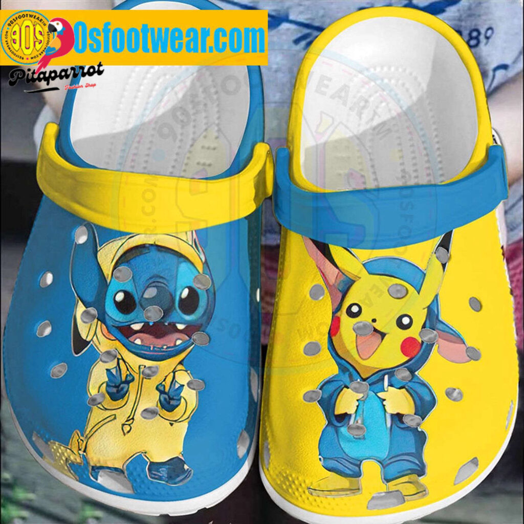 Pokemon Halloween Crocs Stitch and Pikachu Pokemon Costume Classic Clogs Pokemon Halloween Crocs Stitch and Pikachu Pokemon Costume Classic Clogs