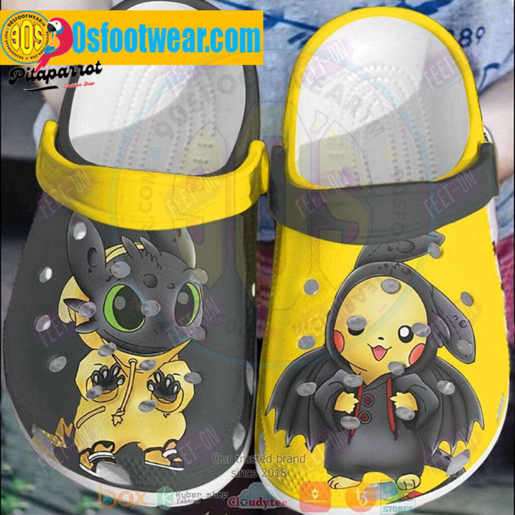 Pokemon Halloween Crocs Toothless And Pikachu Classic Clogs Pokemon Halloween Crocs Toothless And Pikachu Classic Clogs