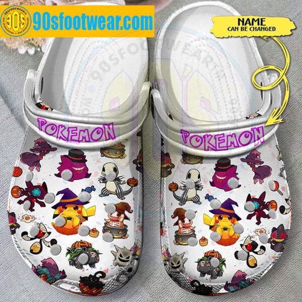 Pokemon Halloween Personalized Crocs Character Pokemon Classic Clogs