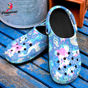 Pokemon Ice Anime PatternCrocs-Shoes Classic Clogs Shoes In Blue