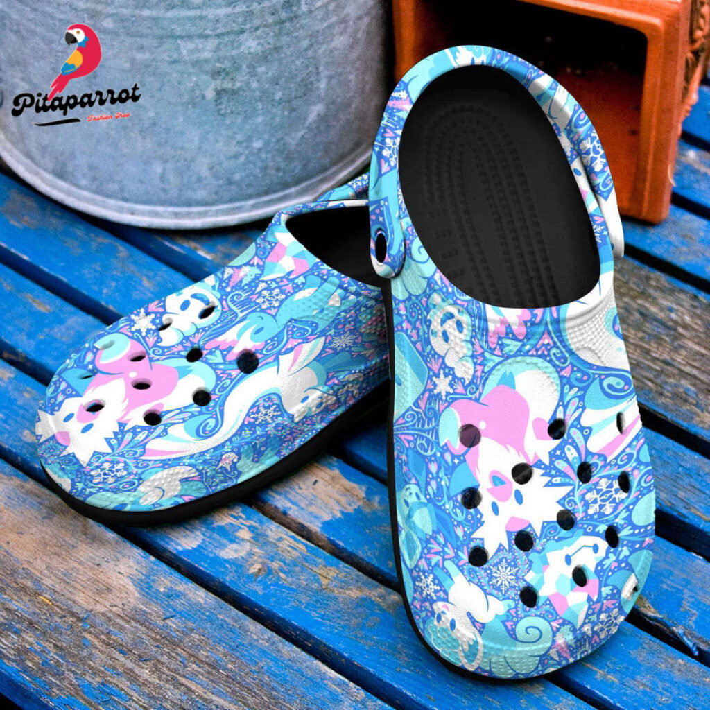 Pokemon Ice Anime PatternCrocs-Shoes Classic Clogs Shoes In Blue – AOP Clog Pokemon Ice Anime PatternCrocs-Shoes Classic Clogs Shoes In Blue – AOP Clog