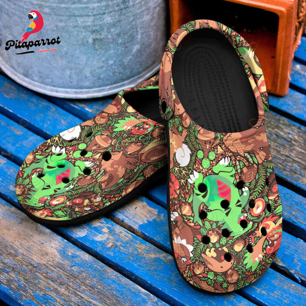 Pokemon Rock Anime PatternCrocs-Shoes Classic Clogs Shoes In Brown Pokemon Rock Anime PatternCrocs-Shoes Classic Clogs Shoes In Brown