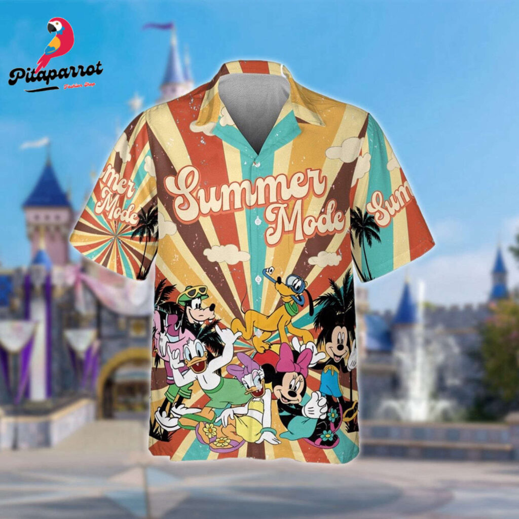 Retro Mickey and Friends Hawaiian Shirt – Cartoon Gift for Men and Women Retro Mickey and Friends Hawaiian Shirt – Cartoon Gift for Men and Women