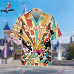 Retro Mickey and Friends Hawaiian Shirt - Cartoon Gift for Men and Women