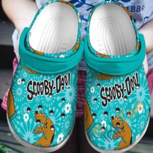 Scooby Doo In Turquoise Unisex Classic Clogs For Fans Unisex Gifts 2024