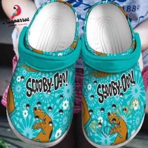 Scooby Doo In Turquoise Unisex Classic Clogs For Fans Unisex Gifts 2024