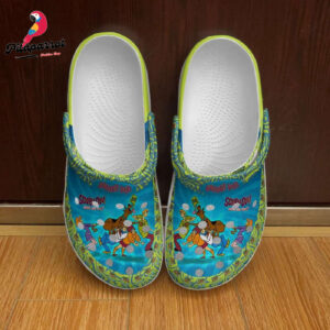 Scooby Doo Patterns Blue Green Disney Graphic Cartoon Unisex Clogs Clogs Clogband Shoes
