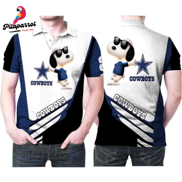 Snoopy Dallas Cowboys Custom Polo Shirts – NFL Sleeve Print for Fans