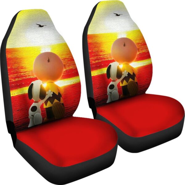 Snoopy Friend Sunset Car Seat Cover – Stylish and Durable Protection