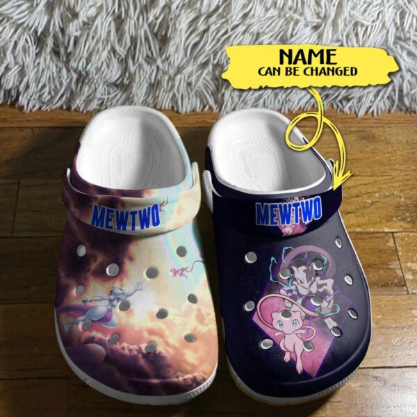 Special Design Mewtwo Pokemon Custom Name Clogs