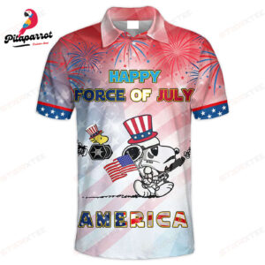 Star Wars Snoopy Happy Force of July America Polo Shirt - Limited Edition