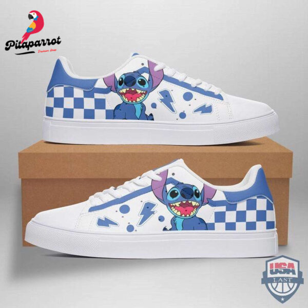 Stitch And Lilo Ohana Caro Cartoon 3k133 Gifts Lover Low Top Leather Skate Shoes, Tennis Shoes, Fashion Sneakers
