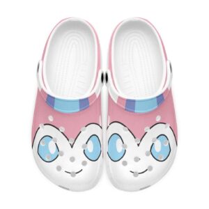 Sylveon Pokemon Custom'' Clogs for Men Women Men Women Kids 3