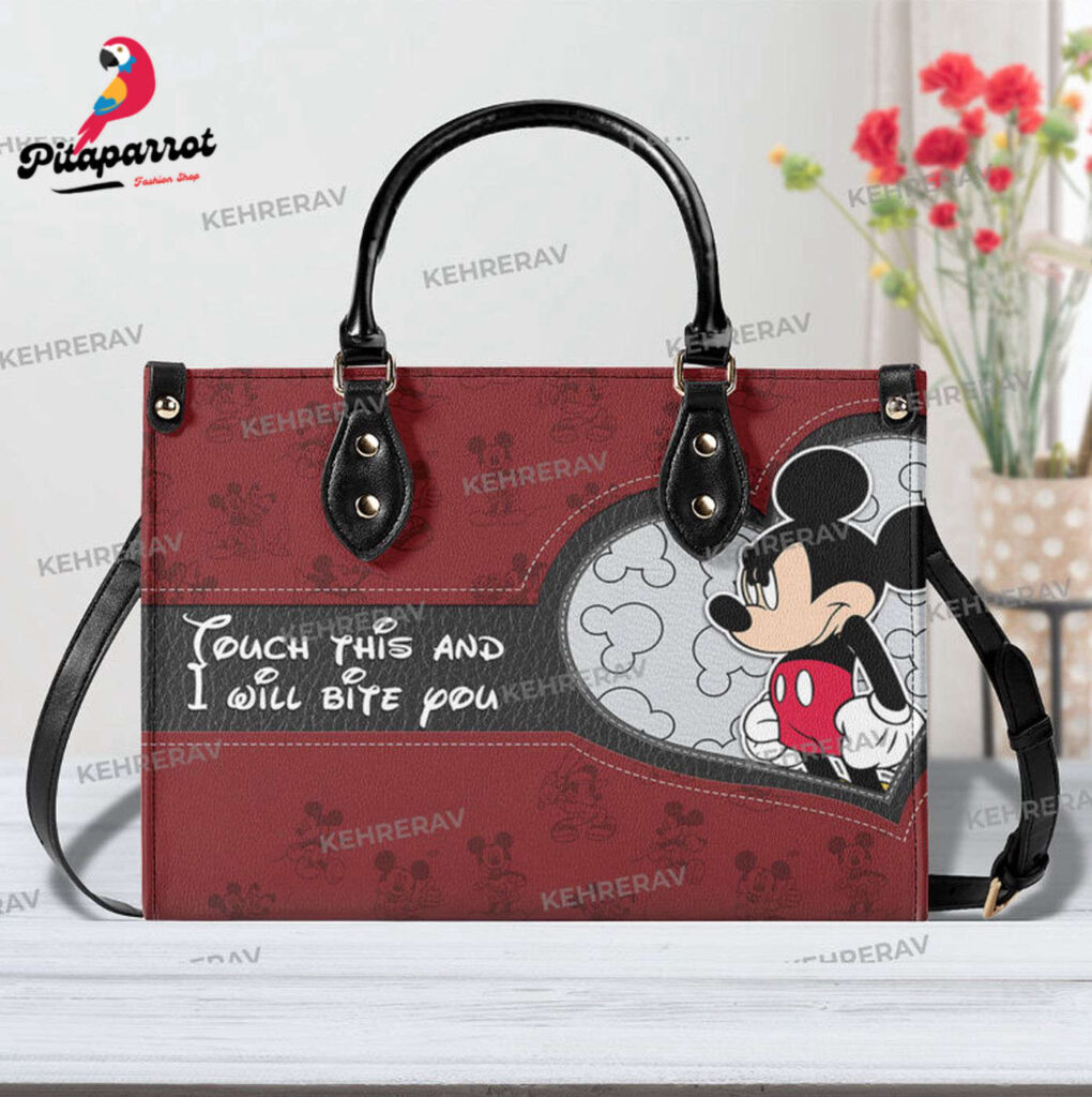 Mickey Lover s Handbag: Custom Leather Bag for Women – Handmade and Stylish Mickey Lover s Handbag: Custom Leather Bag for Women – Handmade and Stylish