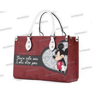 Mickey Lover s Handbag: Custom Leather Bag for Women – Handmade and Stylish