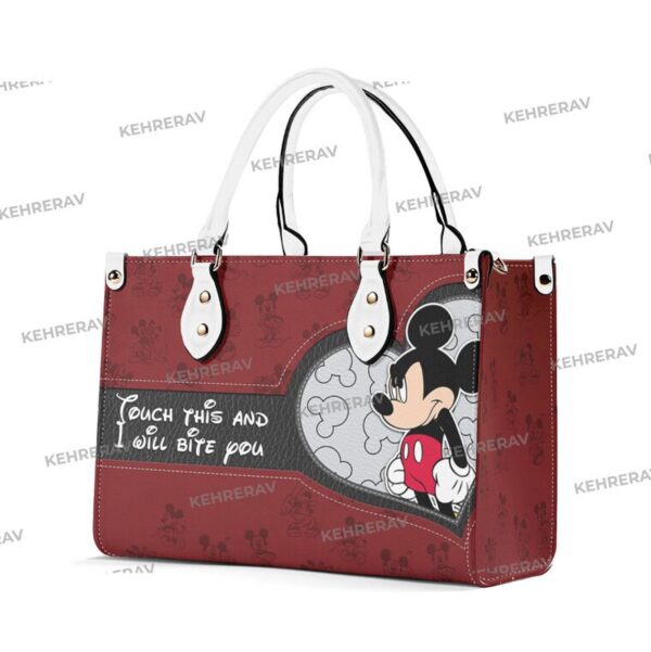 Mickey Lover s Handbag: Custom Leather Bag for Women – Handmade and Stylish