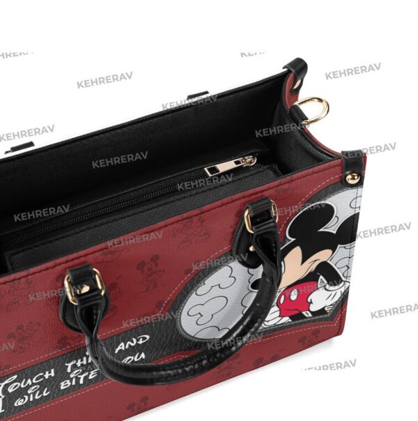 Custom Leather Handbag: Mickey Women Bags Purses Handmade & Unique
