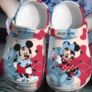 Walk in Personalized Disney Joy Mickey MinnieClogs-Shoes 3D Clog Shoes
